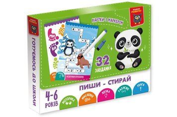 Розвиваюча гра VT5010-42 "Панда" картки пиши-стирай Vladi Toys
