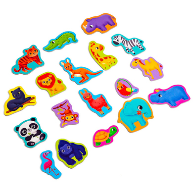 Набір магнітів Vladi Toys Зоопарк 18 шт. (VT3106-25)