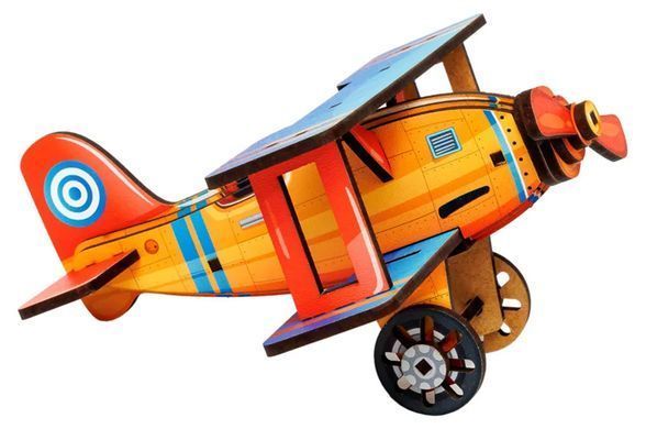 Конструктор дерев'яний Puz-00959 "Turbo Plane" в кульку PuzzleOK