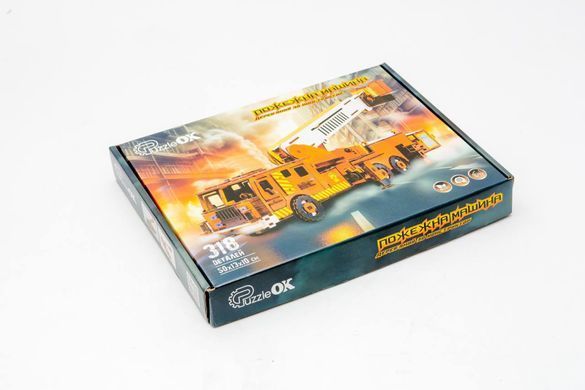 Конструктор Puz-00921"Пожежна Машина"(розмір моделі 50x13x10см) PuzzleOk