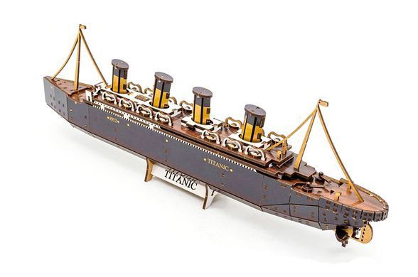 Конструктор Puz-00938 / Арт-26912 "Титанік"дерев'яний, 269 дет.,р.45x5x12.5 см PuzzleOK