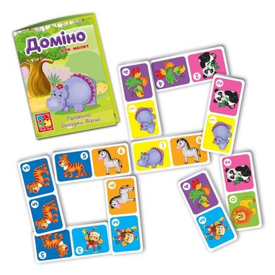 Гра розвиваюча Vladi Toys. Доміно &ldquo;Зоопарк&rdquo;  2100-07